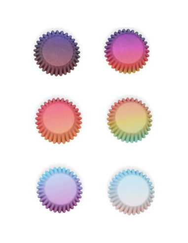 Forros para Cupcakes Qiqee 300 Unidades Diseño Gradiente