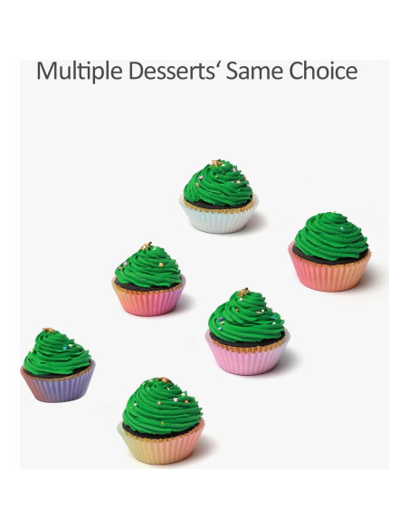 Forros para Cupcakes Qiqee 300 Unidades Diseño Gradiente