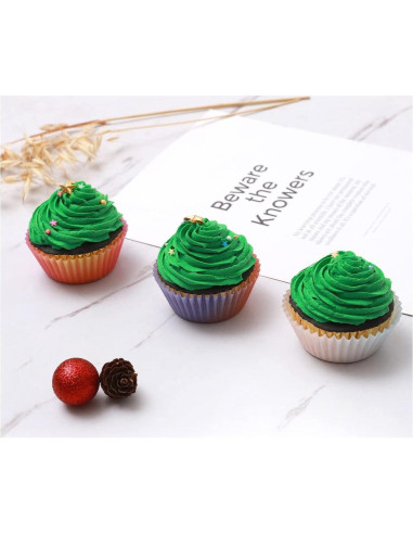 Forros para Cupcakes Qiqee 300 Unidades Diseño Gradiente