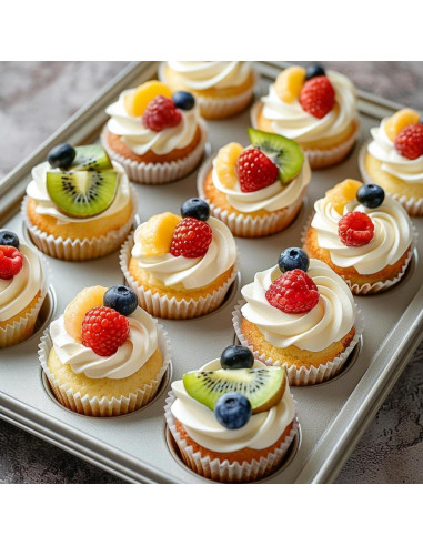 500 Forros de Cupcake Mini Blancos Athjoyo Resistentes a Grasa