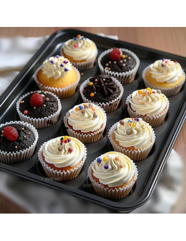 500 Forros de Cupcake Mini Blancos Athjoyo Resistentes a Grasa