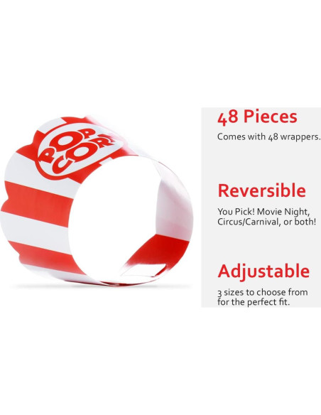 Fundas para Cupcakes de Palomitas - Set de 48 - Pretty Cute Studios