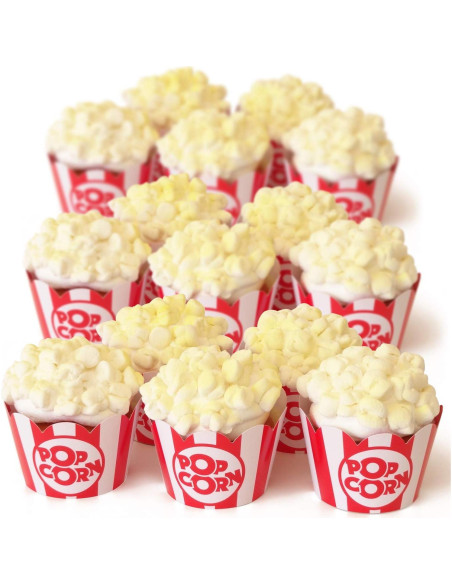 Fundas para Cupcakes de Palomitas - Set de 48 - Pretty Cute Studios