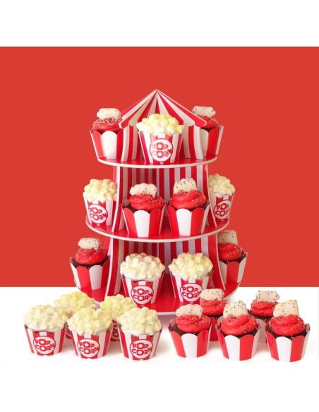 Fundas para Cupcakes de Palomitas - Set de 48 - Pretty Cute Studios