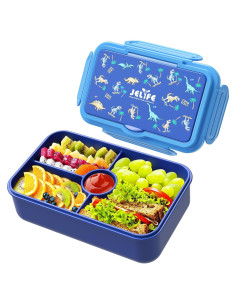 Caja Bento para Almuerzo Jelife Azul Dianosar 4 Compartimentos