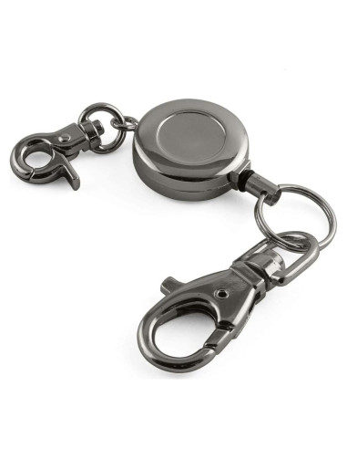 Cadena de Llave Retráctil Zinc 60cm Negra H-Cadenas-B1