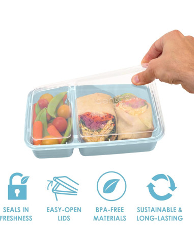 Set de 20 Contenedores de Comida Bentgo 2 Compartimentos BPA Libre