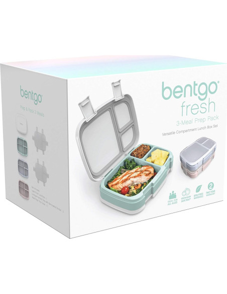 Bentgo Fresh Set de 3 Cajas de Almuerzo Reutilizables 1.2L