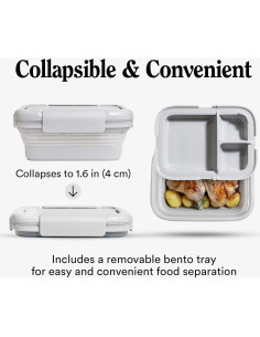 Caja Bento Colapsable Stojo 1.5L a Prueba de Fugas 2
