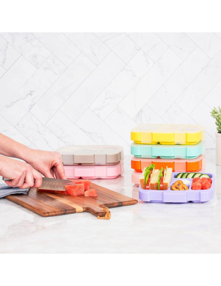 Bandeja Bentgo Kids Aviones - Reutilizable, 5 Compartimentos