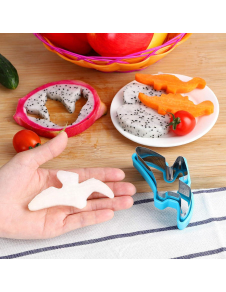 Cortadores de Galletas Dinosaurio CokiArt 8 Piezas Acero Inoxidable