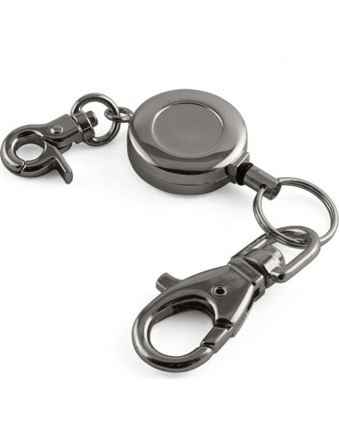 Cadena de Llave Retráctil Zinc 60cm Negra H-Cadenas-B1