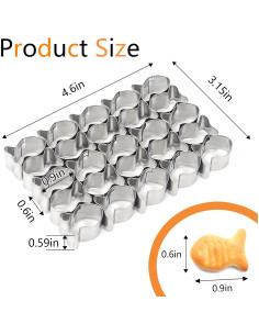 Cortador de Galletas de Pez Dorado Starfa Lab 25 Cavidades 2