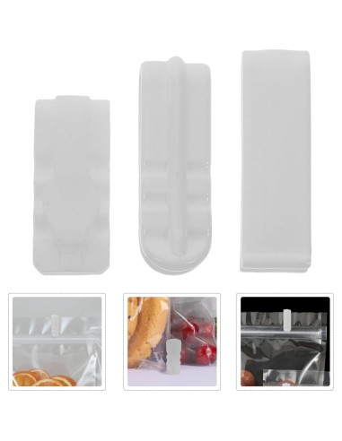 Cabilock Clips de Sellado de Bolsas - 15 Piezas - Almacenamiento Efectivo