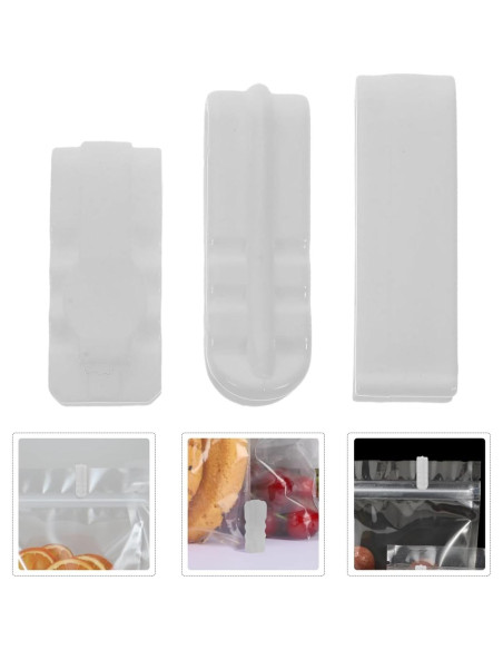 Cabilock Clips de Sellado de Bolsas - 15 Piezas - Almacenamiento Efectivo