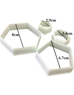Cortador de Galletas de Fútbol SUNKOOL - 4 Piezas Antiadherentes 2