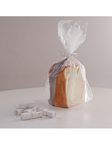 Clips para Bolsas de Pan PATIKIL 10 Pcs Reutilizables Blanco