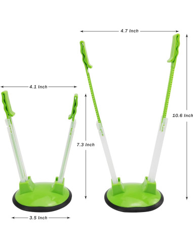 Soporte de bolsa de alimentos Ruibo, paquete de 2, verde