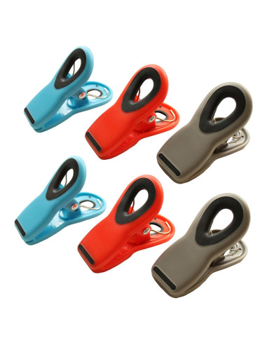 Clip y Pinzas Natta para Comida - Paquete de 6 Unidades