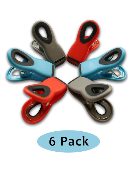 Clip y Pinzas Natta para Comida - Paquete de 6 Unidades