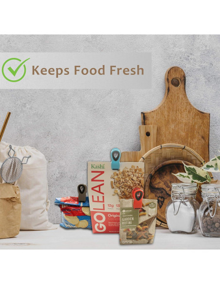 Clip y Pinzas Natta para Comida - Paquete de 6 Unidades