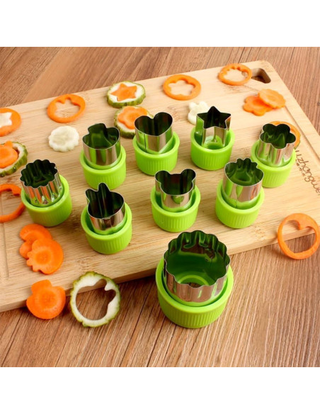 Juego de Cortadores de Galletas YomiFamily 9 Piezas Acero Inoxidable Juego de Cortadores de Galletas YomiFamily 9 Piezas Acero Inoxidable