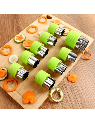 Juego de Cortadores de Galletas YomiFamily 9 Piezas Acero Inoxidable