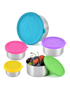 Contenedores de Acero Inoxidable UPTRUST 5 Tamaños a Prueba de Fugas