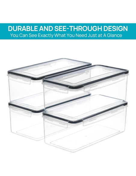 Contenedores de Almacenamiento Vtopmart 4PCS 3.2L Herméticos