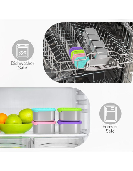 Contenedores de Aperitivos SOPHICO Acero Inoxidable 230 ml 4 Pack Contenedores de Aperitivos SOPHICO Acero Inoxidable 230 ml 4 Pack