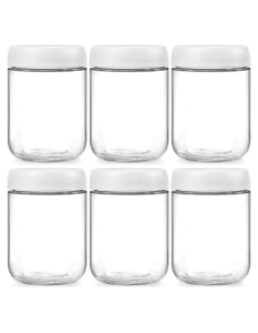 Frascos de vidrio herméticos NETANY 473ml - Paquete de 6