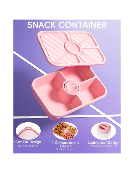 Contenedores de Almuerzo Canfanni 4 Pcs 1100ml Apilables Contenedores de Almuerzo Canfanni 4 Pcs 1100ml Apilables