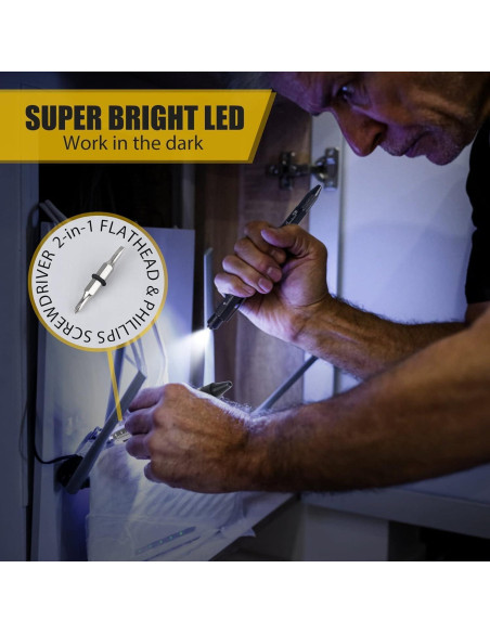 Bolígrafo Multiherramienta Jasee 9 en 1 con LED y Estilógrafo