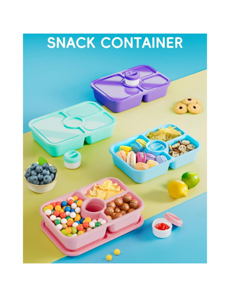 Contenedores de Almuerzo Canfanni 4 Pcs 1100ml Apilables Contenedores de Almuerzo Canfanni 4 Pcs 1100ml Apilables