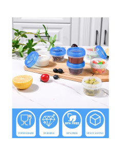 Contenedores de Aderezo Reutilizables Atecare 60 ml - 8 Piezas 2