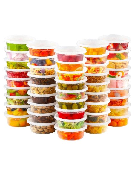 Contenedores Plásticos AOZITA 36 Sets 237 ml Herméticos