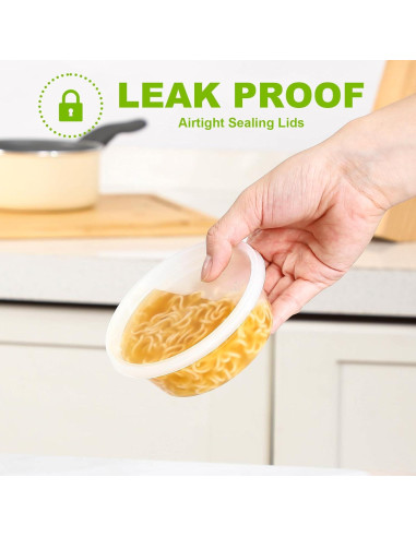 Contenedores Plásticos AOZITA 36 Sets 237 ml Herméticos