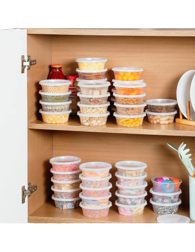 Contenedores Plásticos AOZITA 36 Sets 237 ml Herméticos