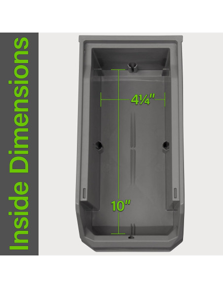 Bins Apilables de Plástico READYSPACE, 8 Unidades Medianos 28x12.7x14cm