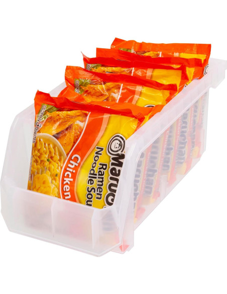 Bins Apilables de Plástico READYSPACE, 8 Unidades Medianos 28x12.7x14cm