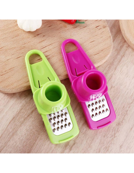 Mini Rallador Multifuncional SquarezhenBo Verde - Ajo, Jengibre, Frutas Mini Rallador Multifuncional SquarezhenBo Verde - Ajo, Jengibre, Frutas