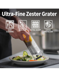 Rallador de Queso y Cítricos Mayachiy - Acero Inoxidable 6.4 cm 2
