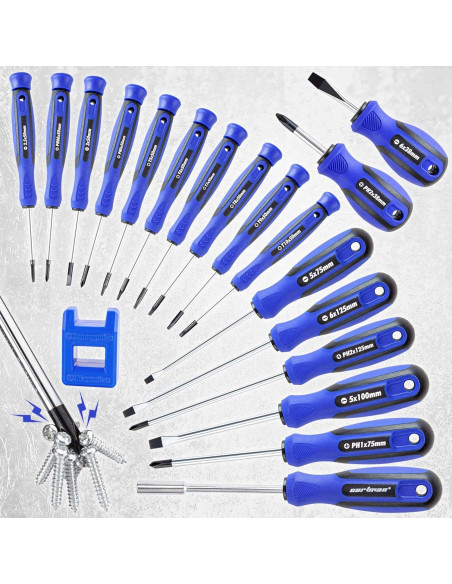 Juego de Destornilladores CARTMAN 59 Piezas Magnéticos