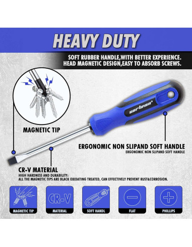 Juego de Destornilladores CARTMAN 59 Piezas Magnéticos