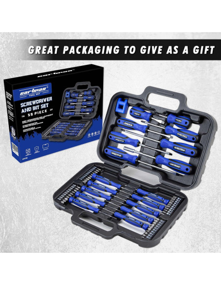 Juego de Destornilladores CARTMAN 59 Piezas Magnéticos