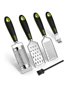 Juego de Ralladores de Cocina SUTINE Acero Inoxidable 5 Pzas