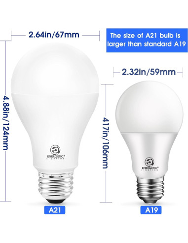 Bombillas LED E ENERGETIC LIGHTING A21 150W 2300LM 3000K