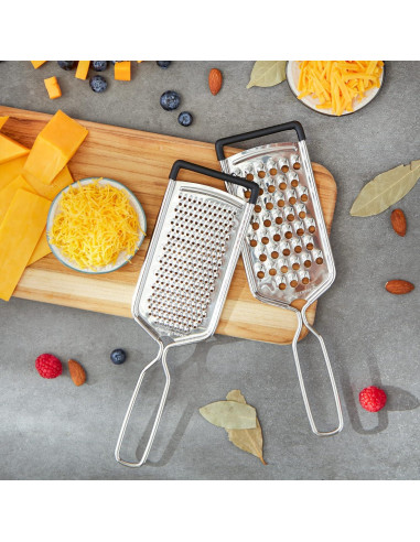 Rallador de Queso Mano RSVP Internacional 25.4 x 6.99 cm 2 Pzas