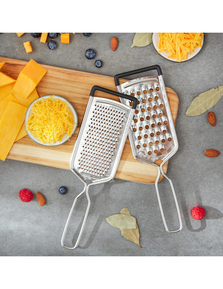Rallador de Queso Mano RSVP Internacional 25.4 x 6.99 cm 2 Pzas