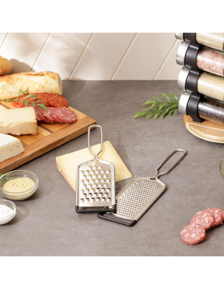 Rallador de Queso Mano RSVP Internacional 25.4 x 6.99 cm 2 Pzas